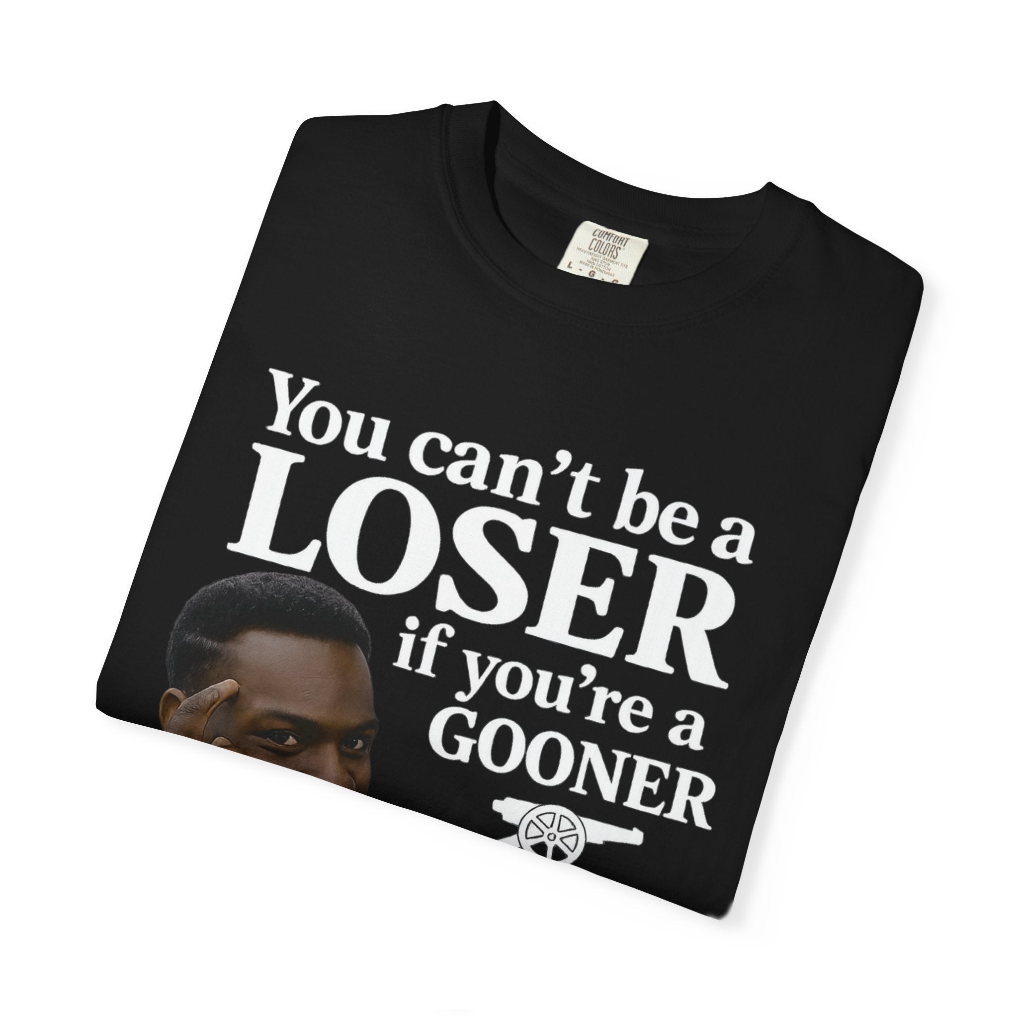 Gooner Football Fan T-Shirt - ALL BLACK EDITION